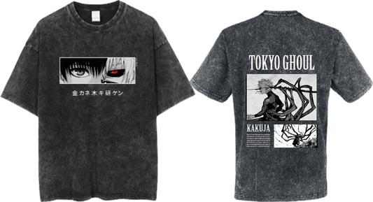 Tokyo ghoul t- shirt One Size Washed Back 3