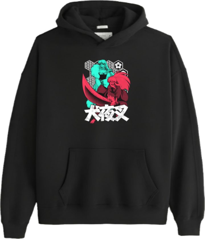 Inuyasha One Size hoodie Black 3