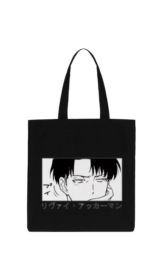 Anime Attack on titan shingeki no kyojin Aot Black tote bag 3