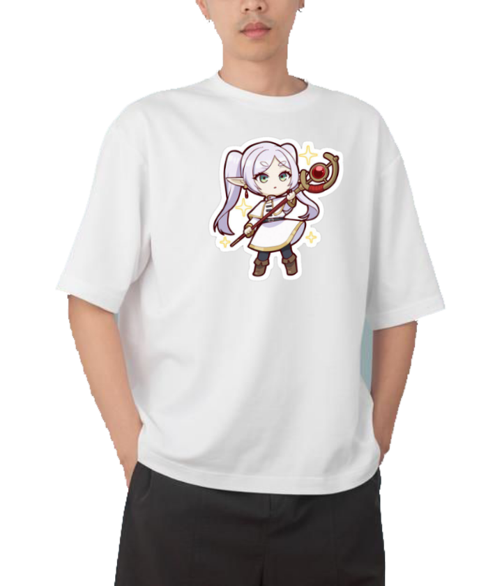 Frieren Beyond Journey's End t- shirt One Size White 3