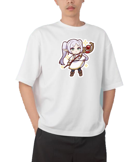 Frieren Beyond Journey's End t- shirt One Size White 3