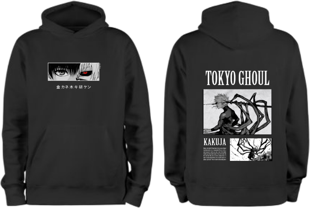 Tokyo Ghoul One Size hoodie Black Back 3