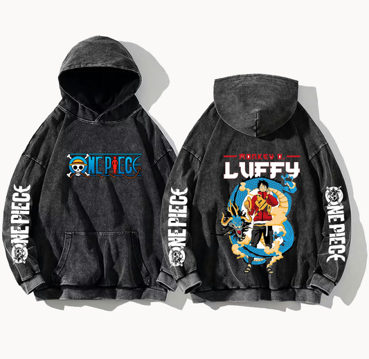 one piece One Size hoodie Washed Back 3