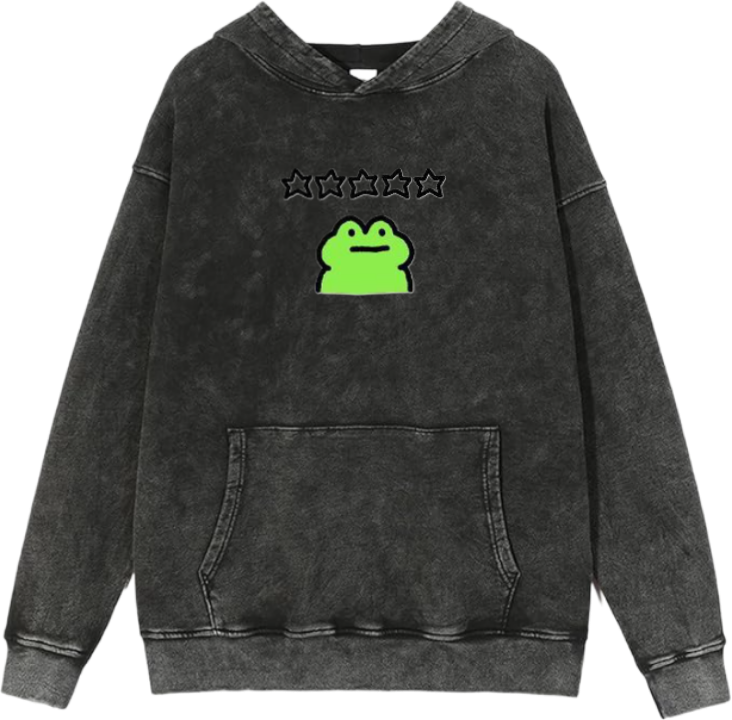 Frog Oversize Hoodie Washed 3