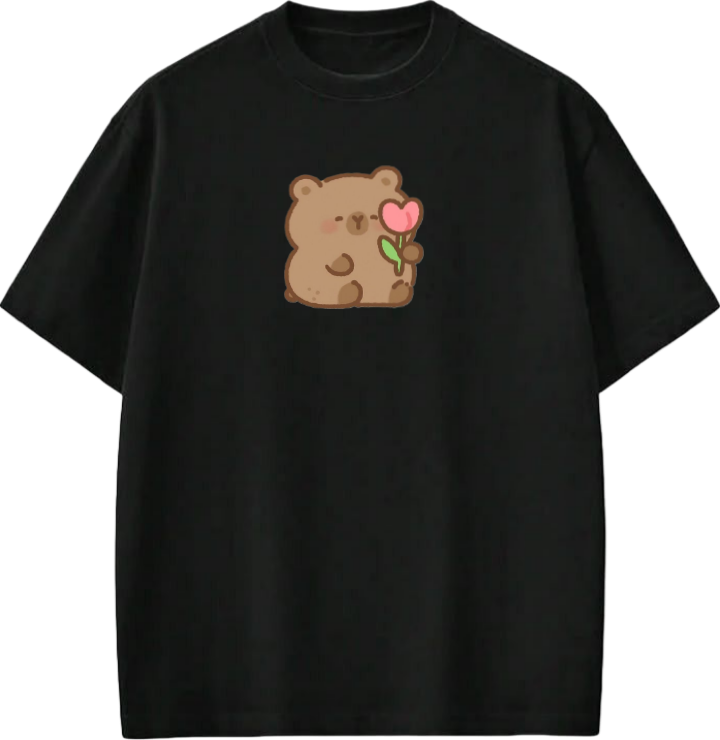 bear t- shirt Black  3