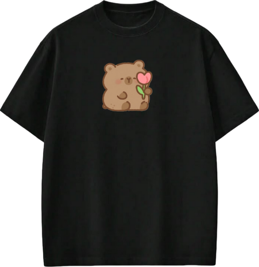 bear t- shirt Black  3