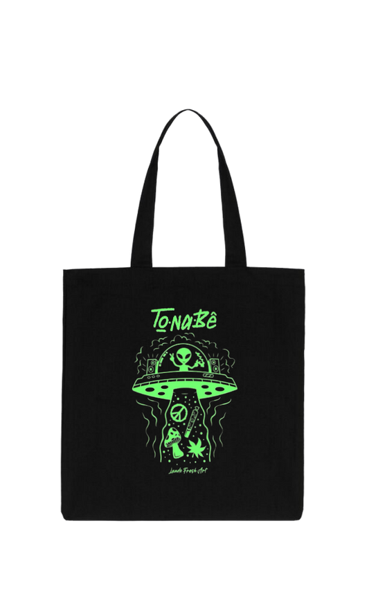 aliens tote bag Black 3