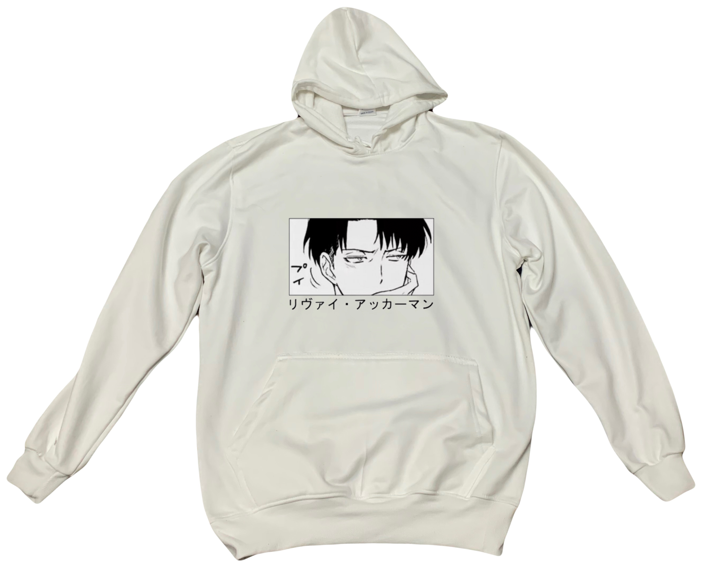Anime Attack on titan shingeki no kyojin eren levi mikasa Aot White Oversize HOODIE 3