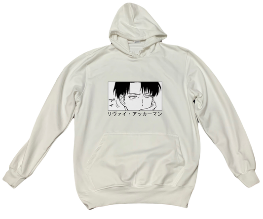 Anime Attack on titan shingeki no kyojin eren levi mikasa Aot White Oversize HOODIE 3