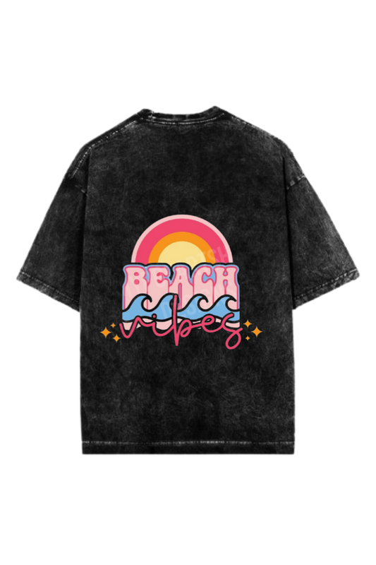 Summer Vibes One Size t- shirt Washed Back 3