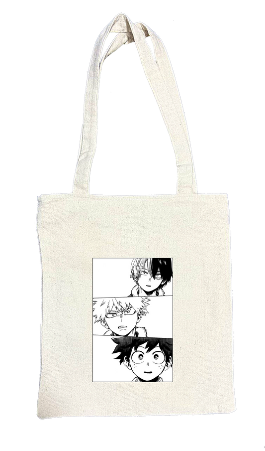 bnha  boku no hero academy tote bag beige 3