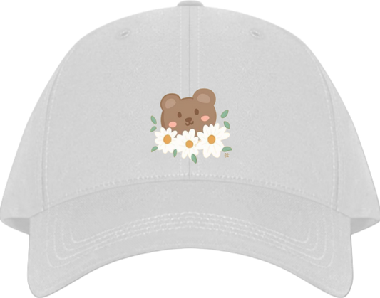 bear Baseball cap White  3