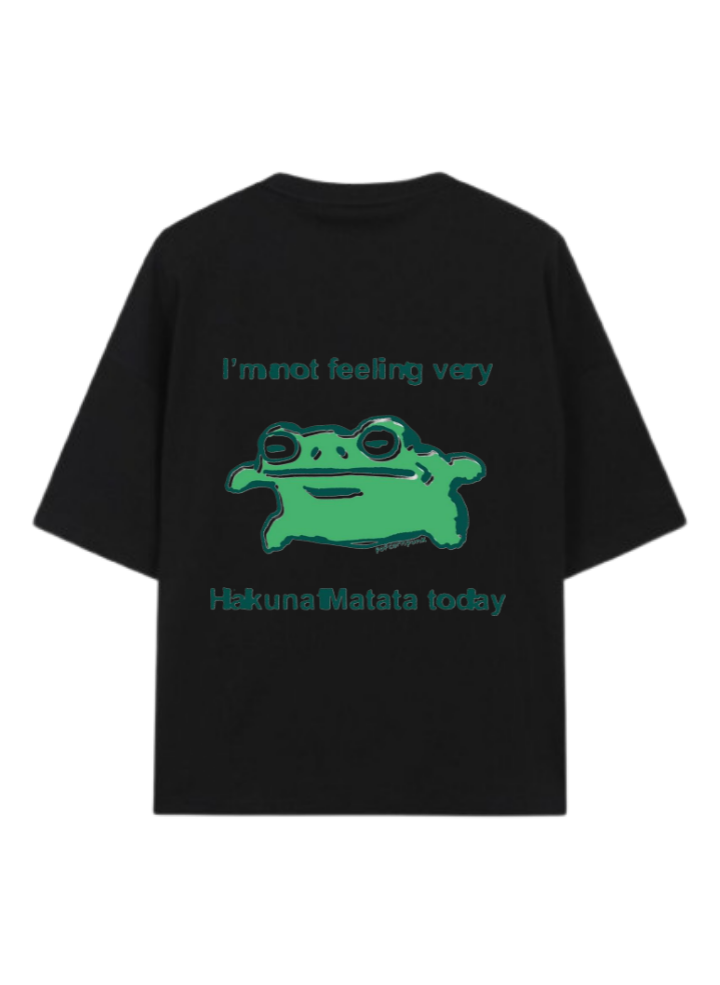 frog t- shirt  Black Back 3
