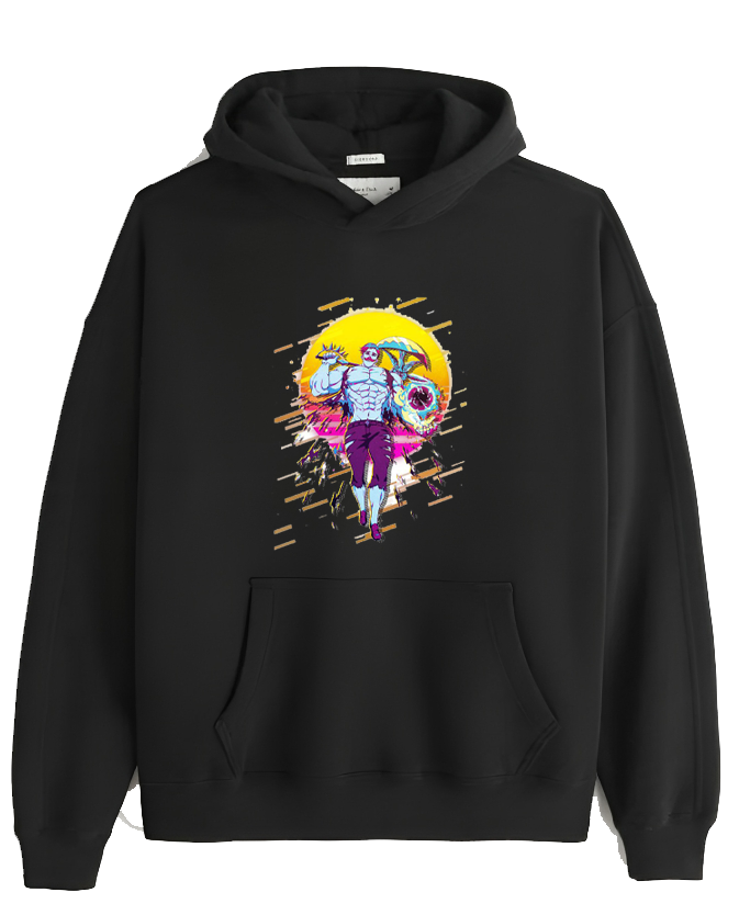 Anime Nanatsu no taizai seven deadly sins Oversize Hoodie Black 3