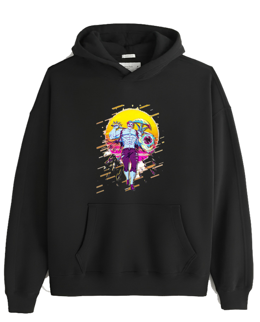 Anime Nanatsu no taizai seven deadly sins Oversize Hoodie Black 3