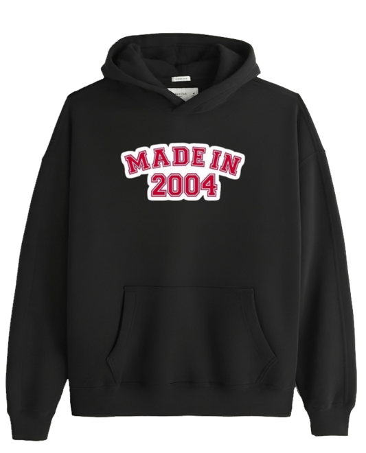 age Oversize Hoodie Black 2004