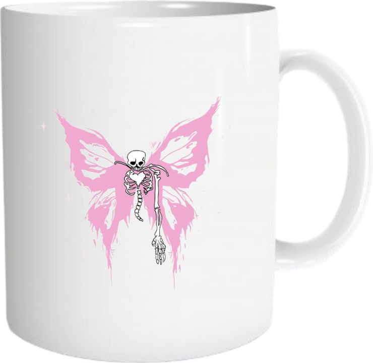 The Pastel Butterfly Skeleton Mug 3