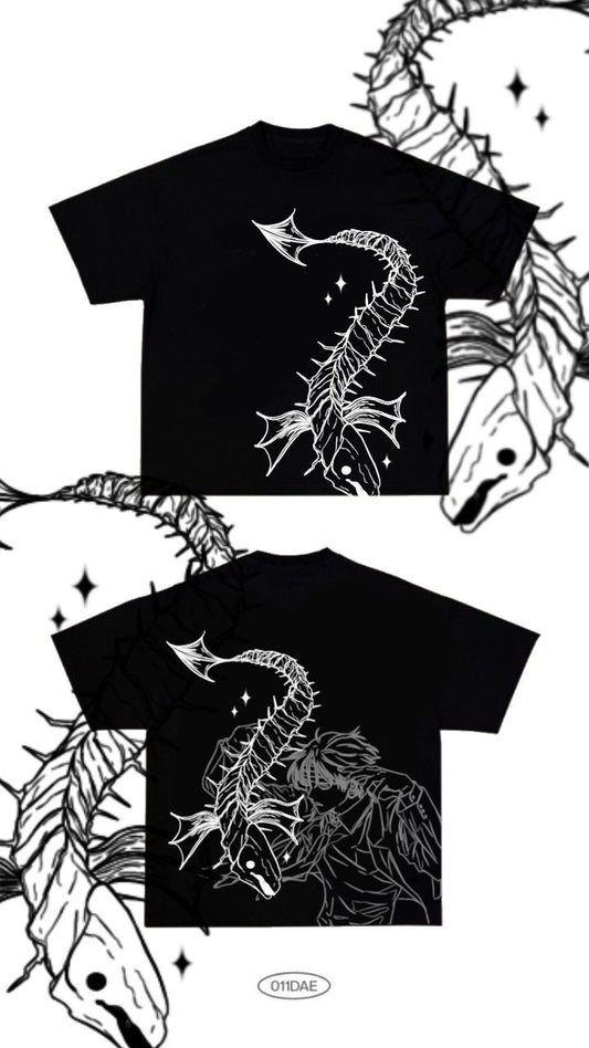 Hunter x Hunter Anime T-Shirt, Black Back Gon and Killua Skateboard Graphic Tee, Vintage Aesthetic Oversized Streetwear Top for Men and Women 3