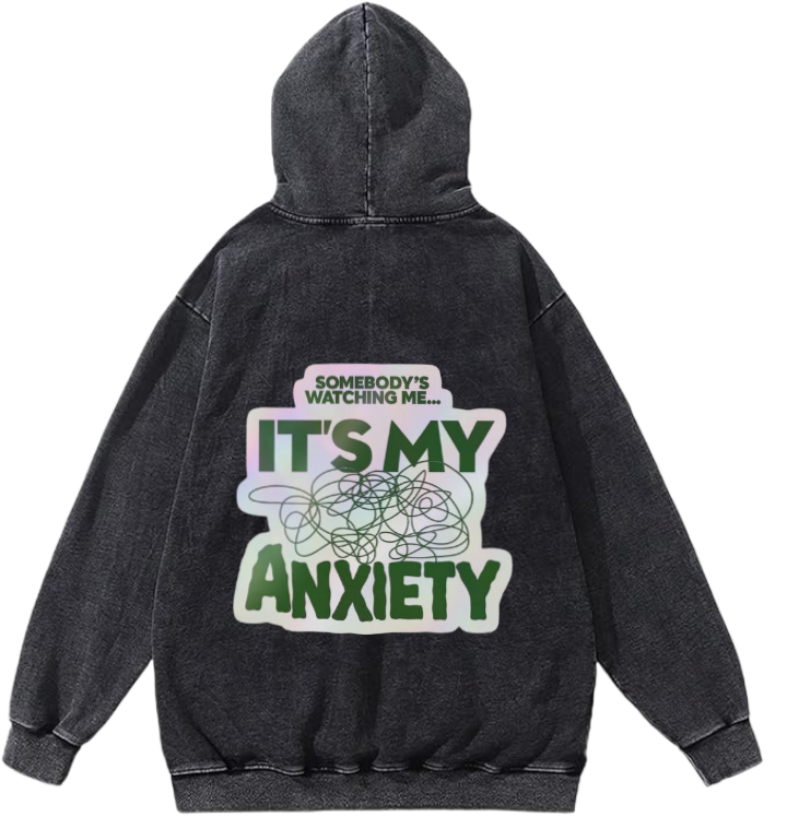 frog Oversize  Hoodie Washed gray Back 3