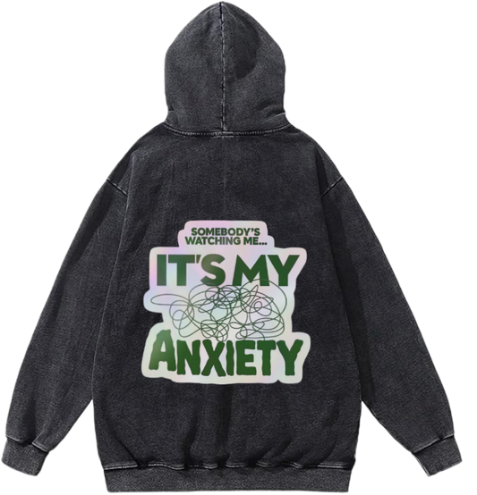 frog Oversize  Hoodie Washed gray Back 3
