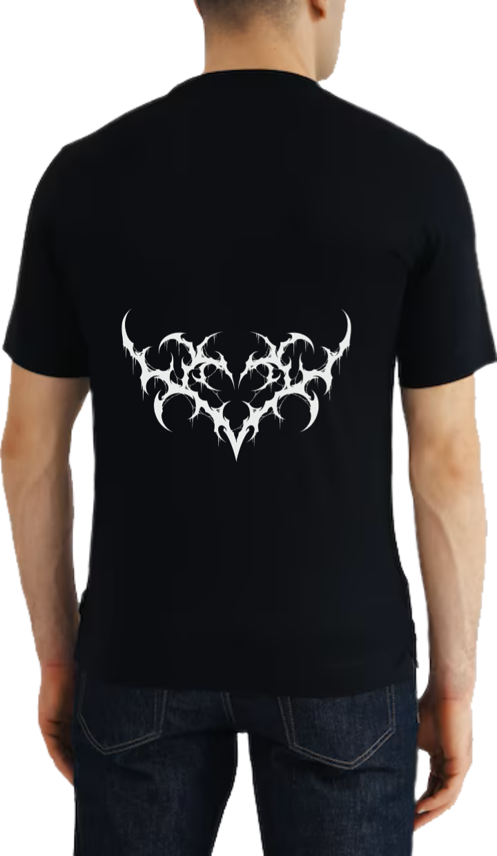Goth  t- shirt  Black Back 3