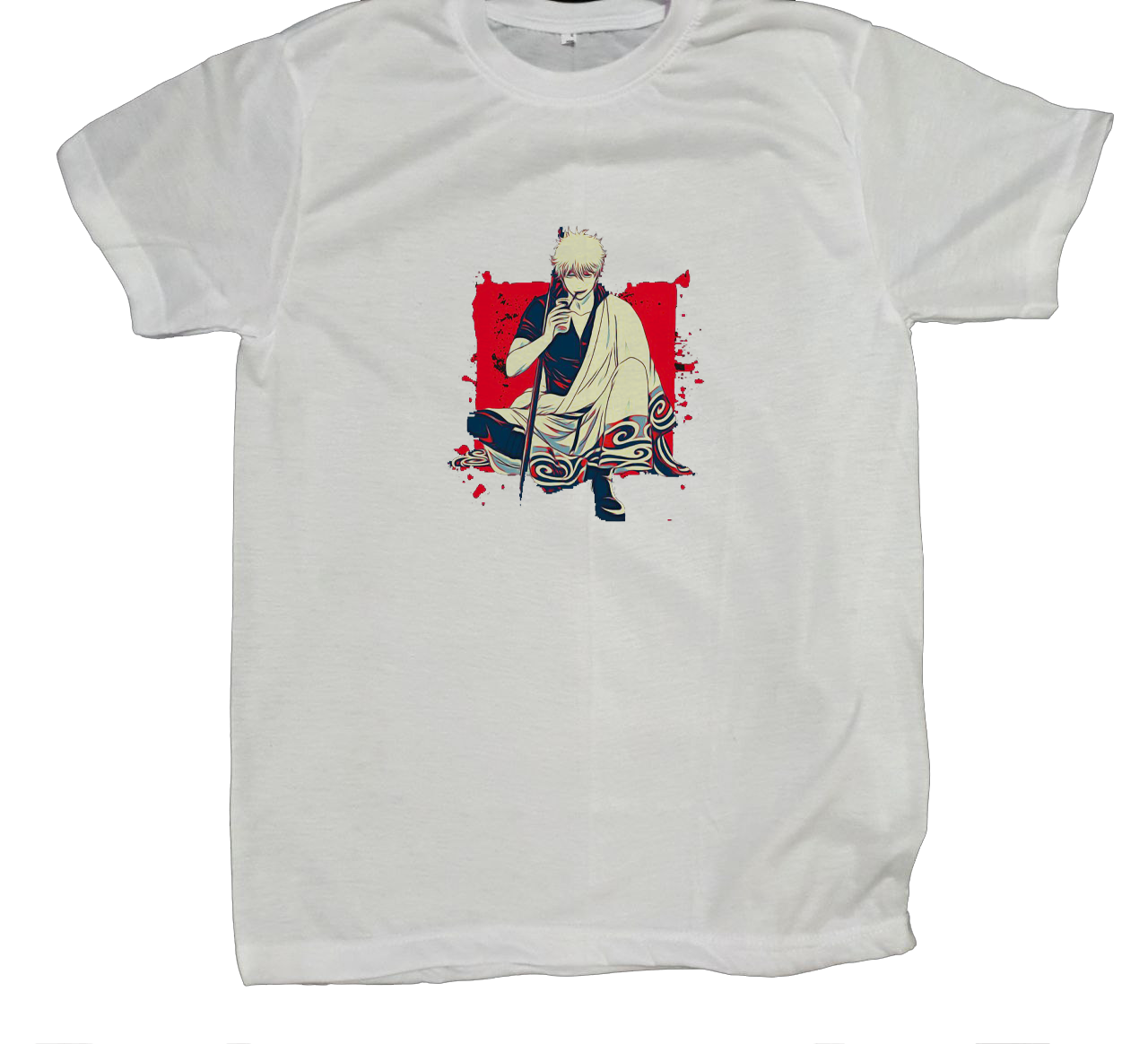 gintama t- shirt fat White 3