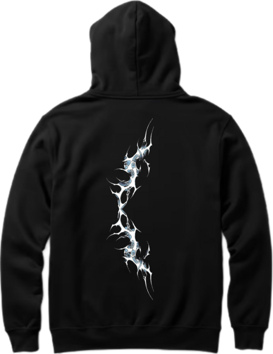 Goth Oversize Hoodie Black Back 3