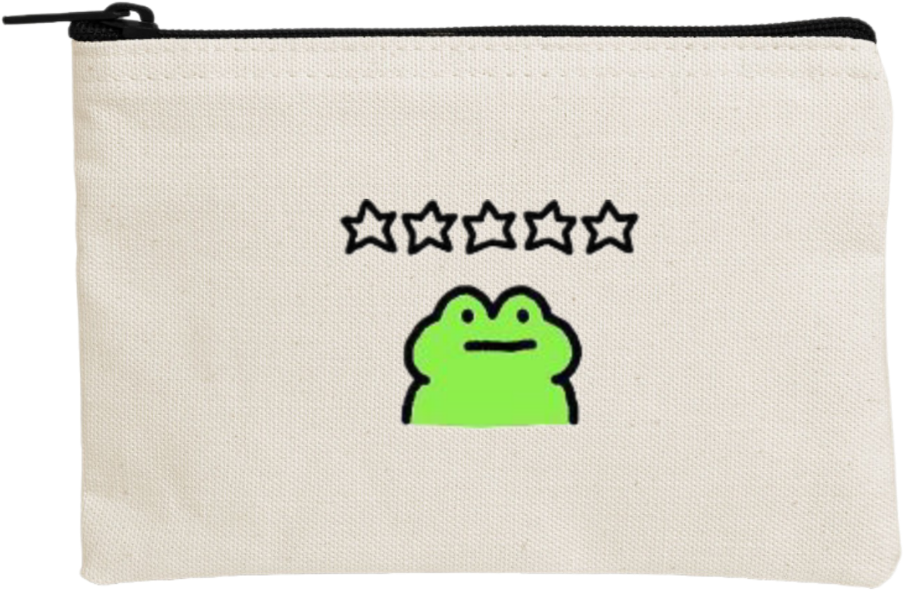 Frog wallet pencil case Beige 3
