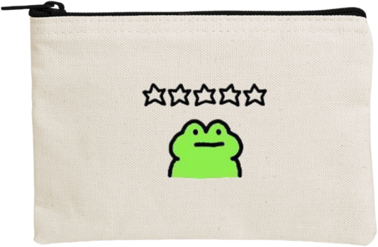 Frog wallet pencil case Beige 3