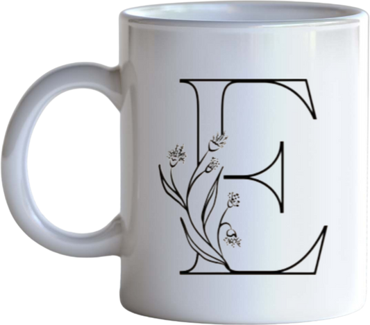 vector letter Mug E 3