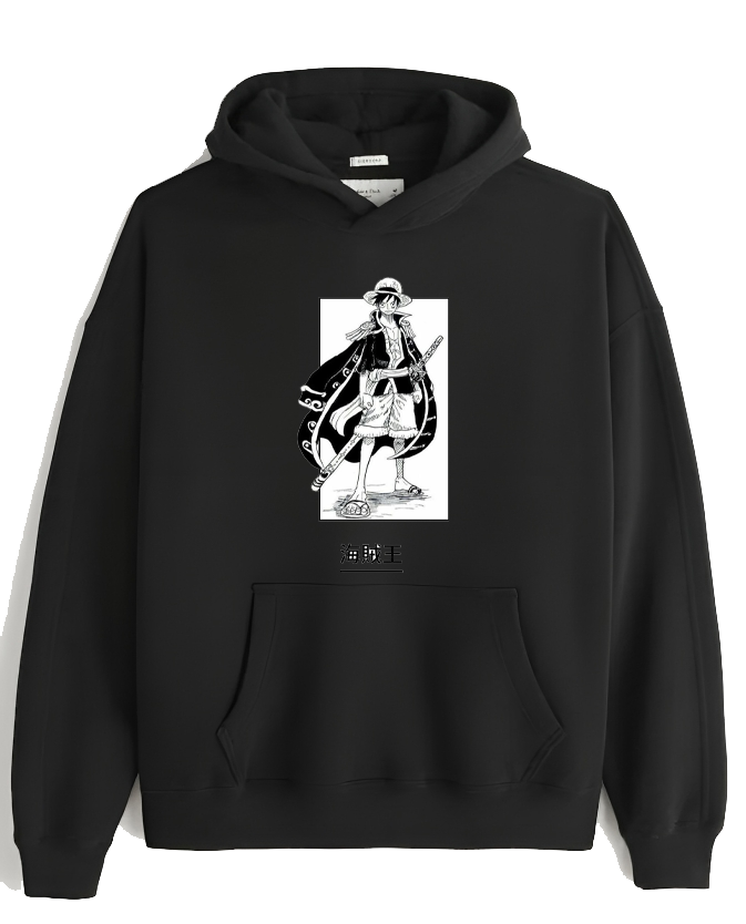 one piece One Size hoodie Black 3