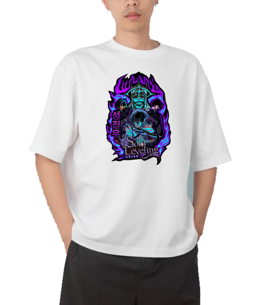 Solo Leveling t- shirt One Size White 3