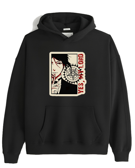 black butler One Size hoodie Black 3