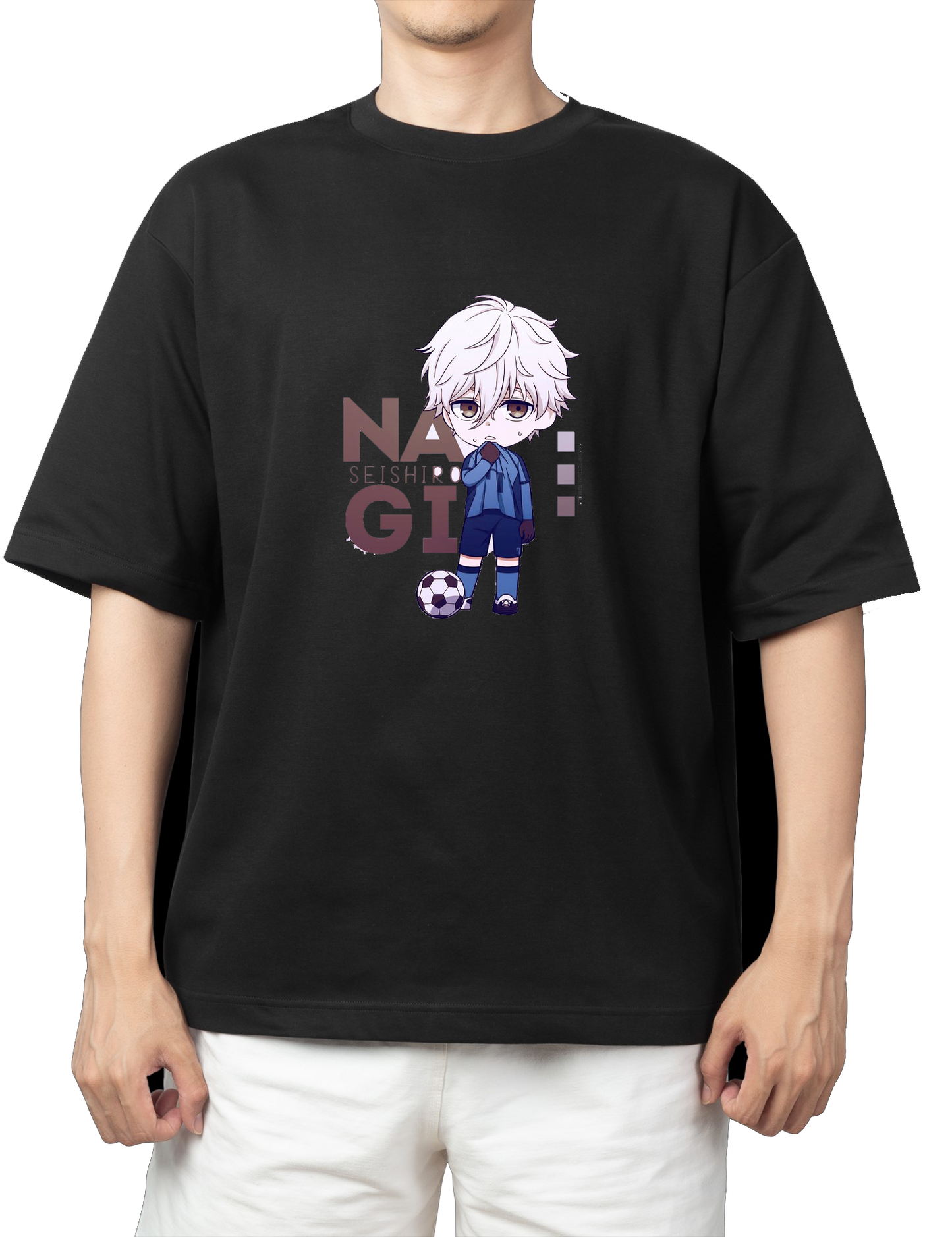 blue lock t- shirt One Size Black 3
