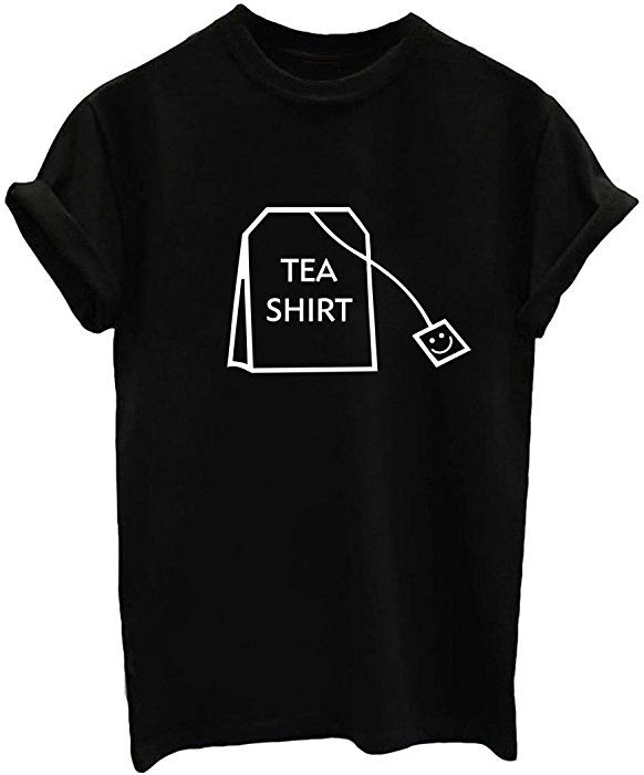 TEA SHIRT T-Shirt, Oversized Black