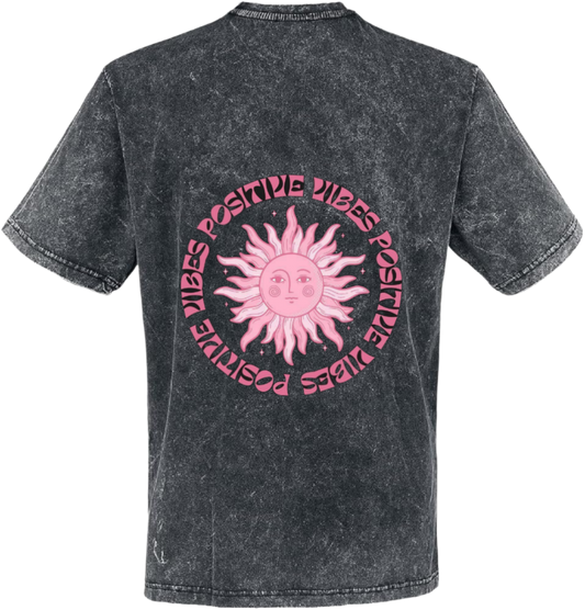 Positive Vibes t- shirt One Size Washed Back 40