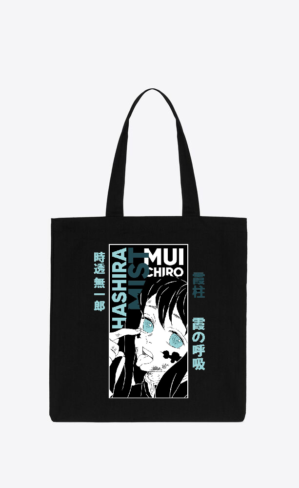 Anime Demon slayer nezuko tanjiro tote bag Black 40