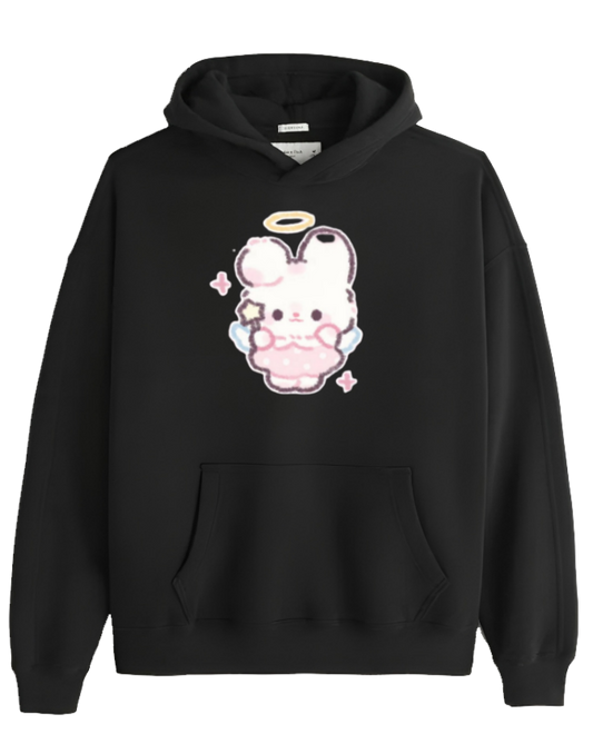 bunny Oversize Hoodie Black 40