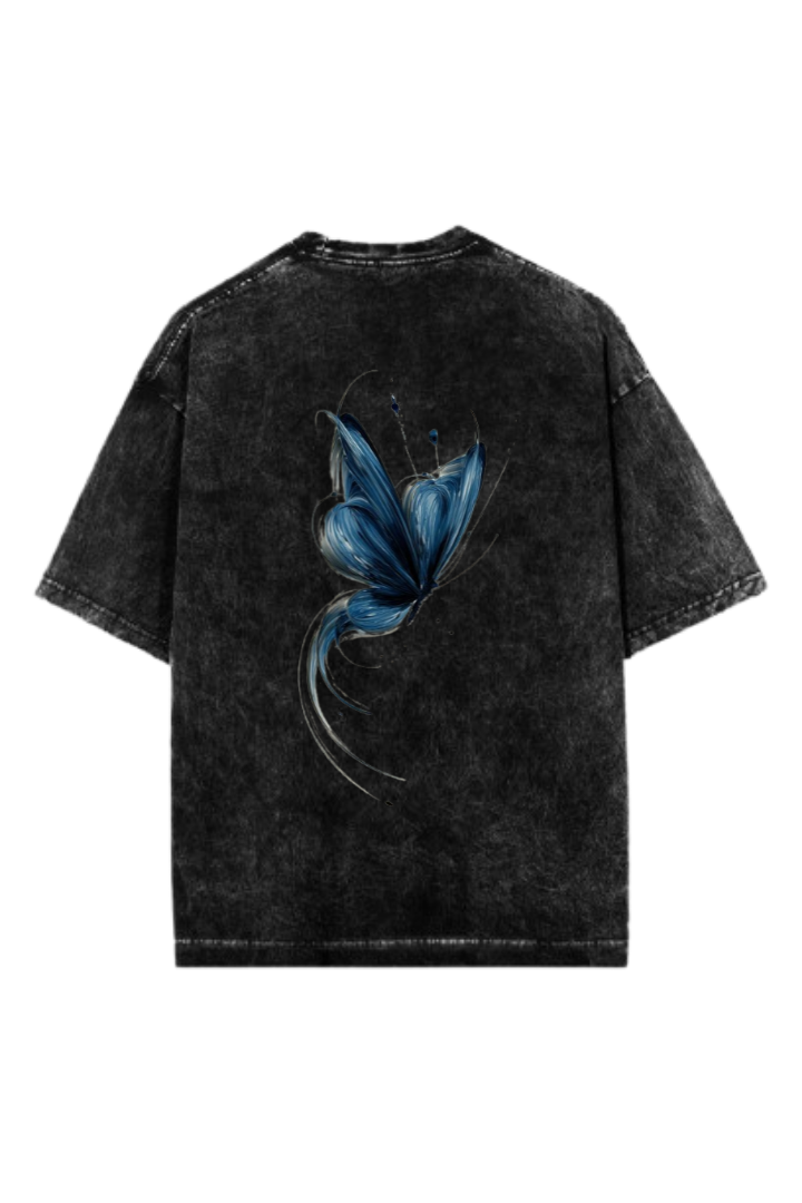butterflies One Size t- shirt Washed Back 40