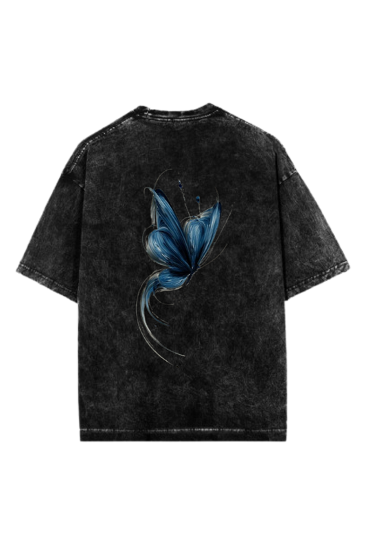 butterflies One Size t- shirt Washed Back 40