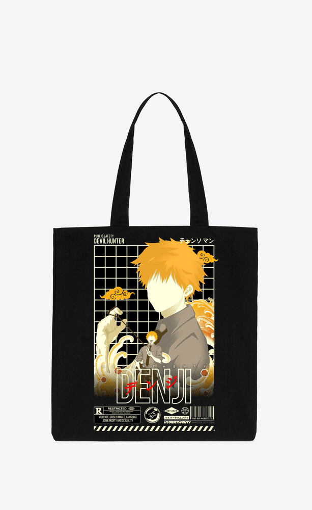 Chainsaw Man tote bag Black 40