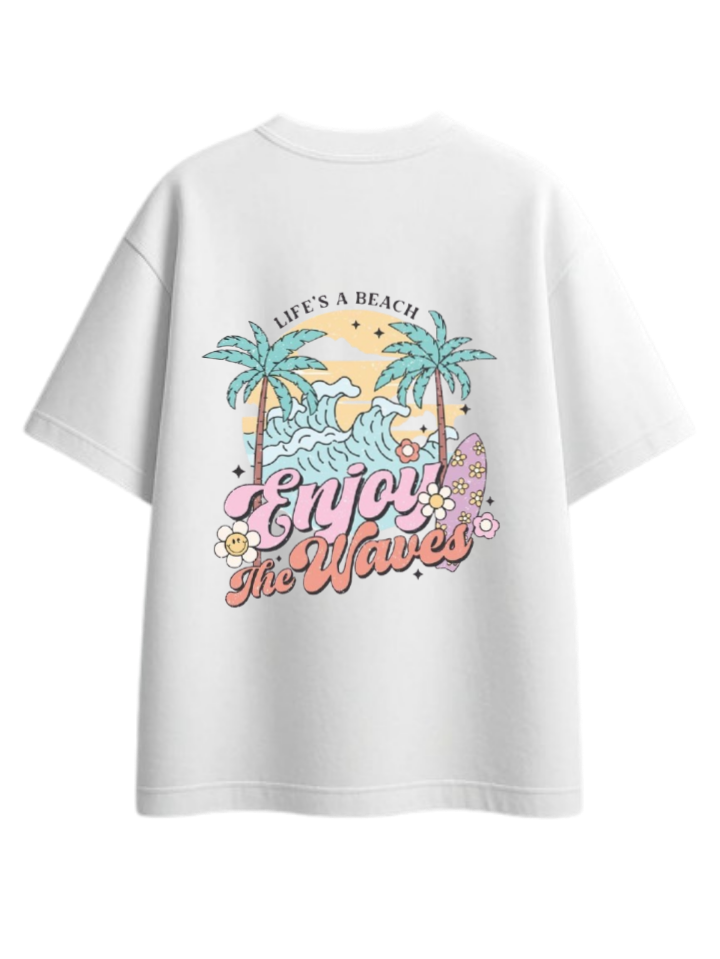 Summer Vibes t- shirt White Back 40