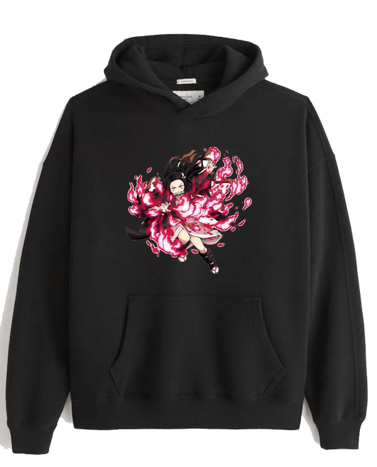 Anime Demon slayer nezuko tanjiro Oversize Hoodie Black 40