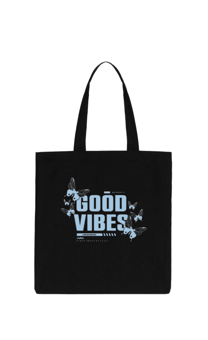 butterflies tote bag Black 40