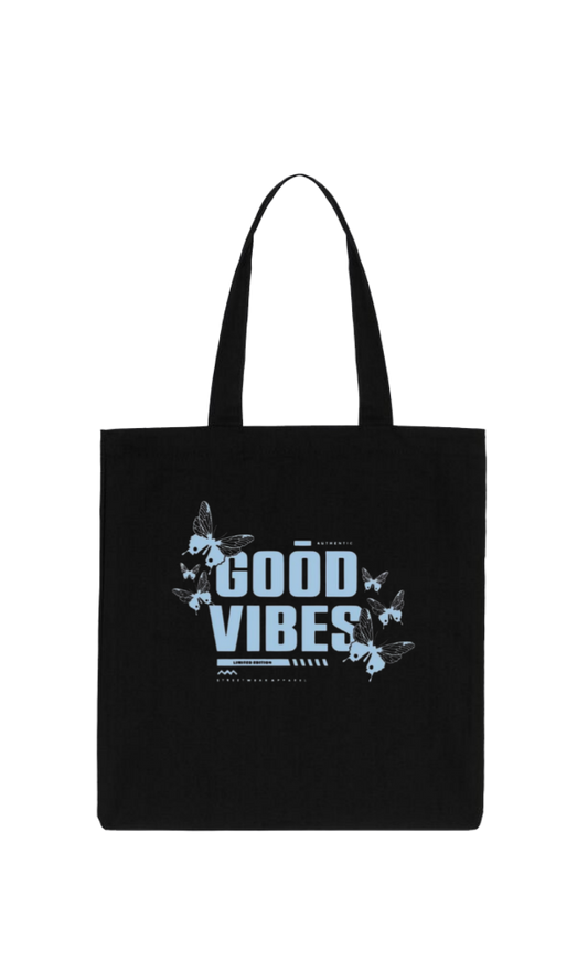 butterflies tote bag Black 40