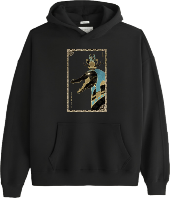 Egypt Over Size hoodie Black 40