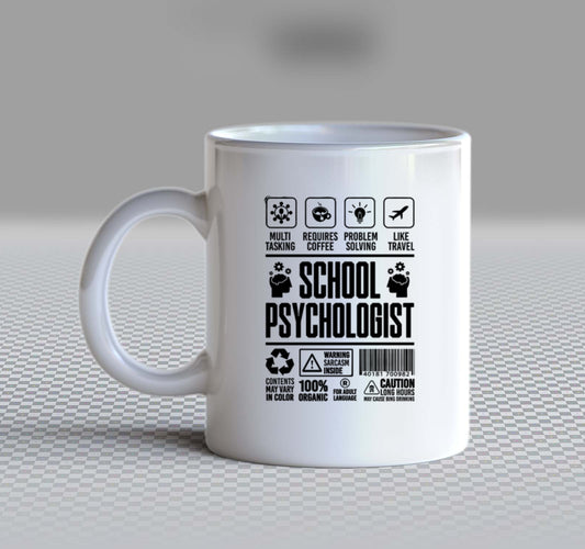 SCHOOL PSYCHOLOGIST Back text Mug 40