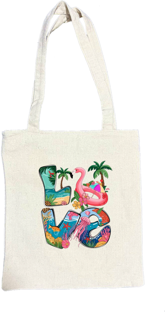 Summer Vibes tote bag Beige 40