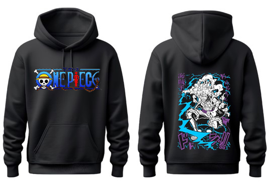 one piece One Size hoodie Black Back 40