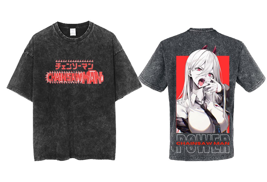 Chainsaw Man t- shirt One Size Washed Back 38
